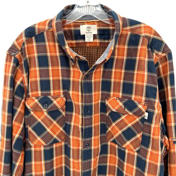 Timberland men’s regular fit plaid button front shirt - Picture 6 of 10